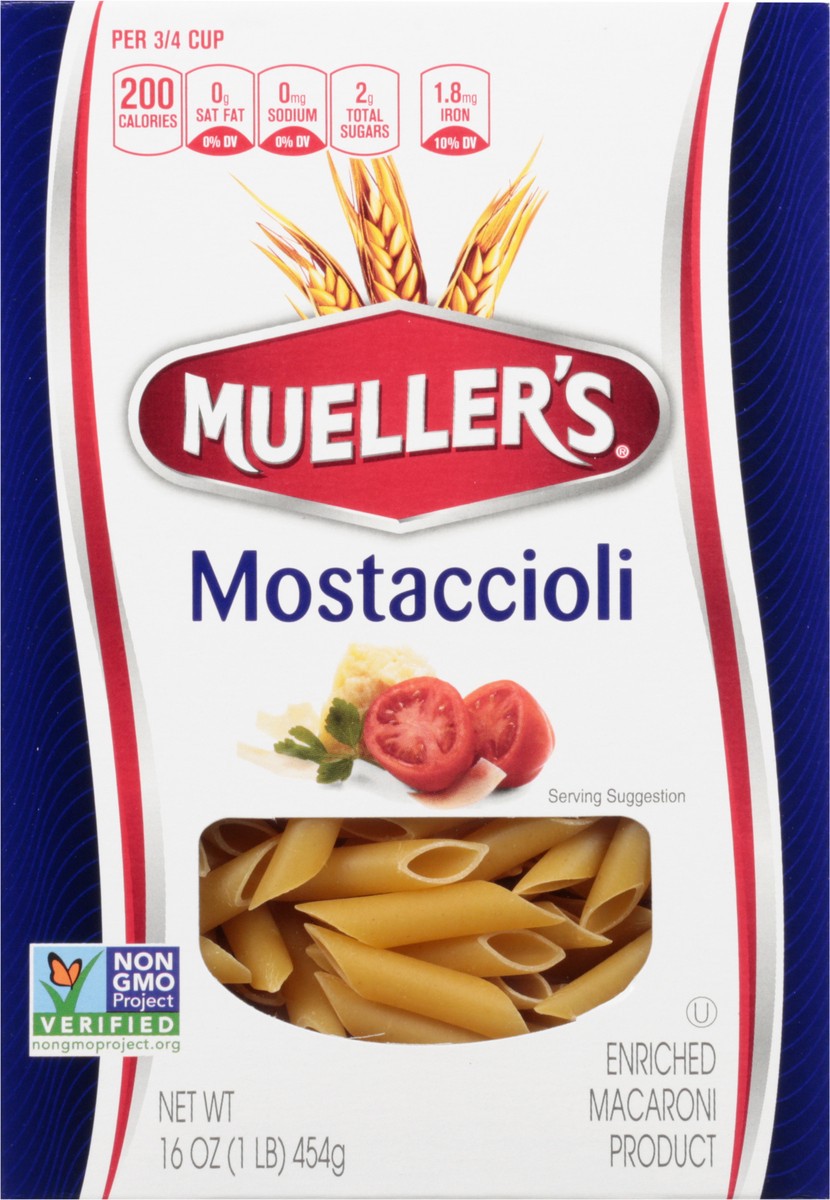 slide 9 of 13, Mueller's Mostaccioli 16 oz, 16 oz