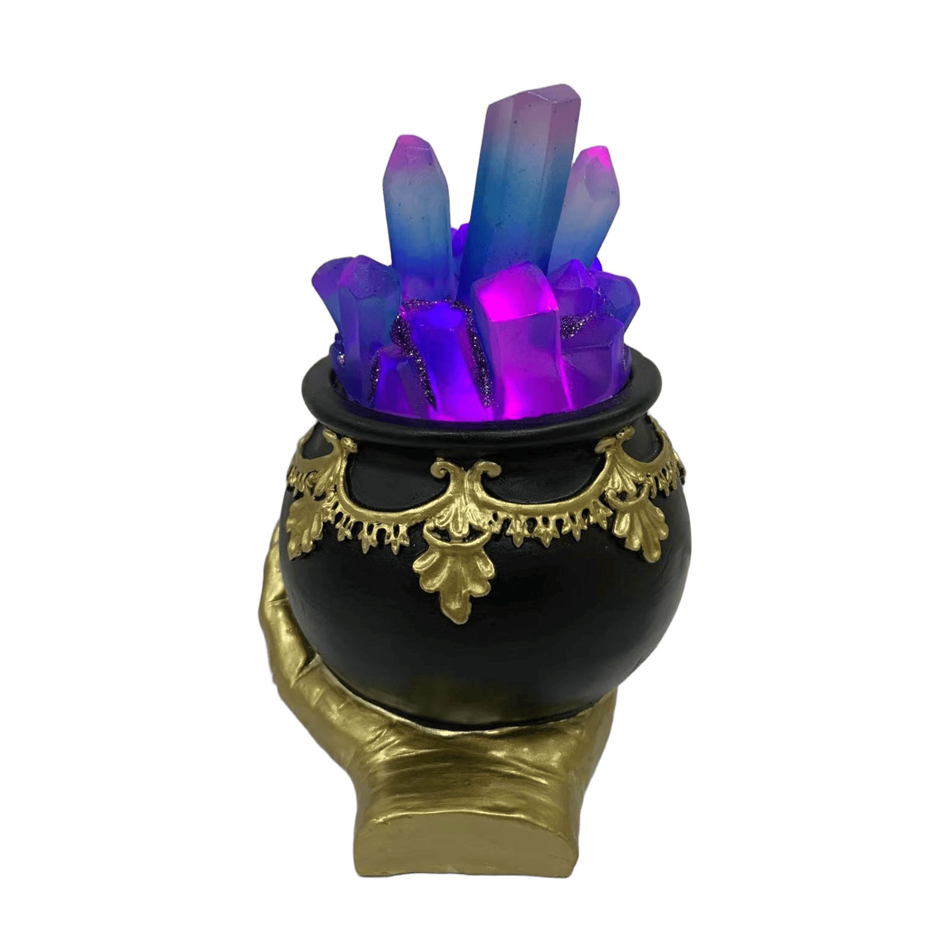 slide 4 of 4, 8" Led Cauldron Tabletop Decor By Ashland, 4.8 in x 3.1 in x 7.8 in