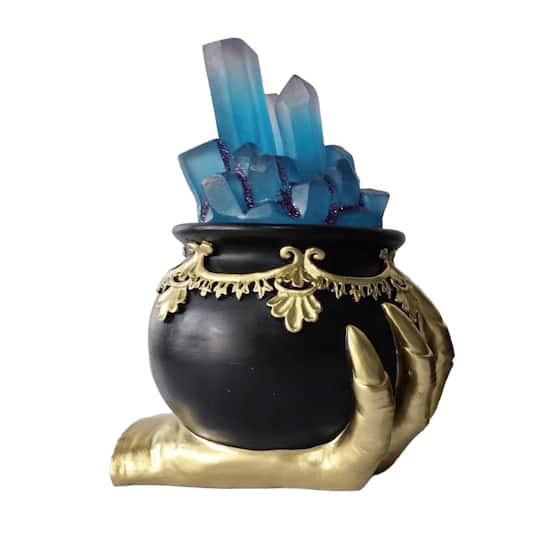 slide 1 of 4, 8" Led Cauldron Tabletop Decor By Ashland, 4.8 in x 3.1 in x 7.8 in