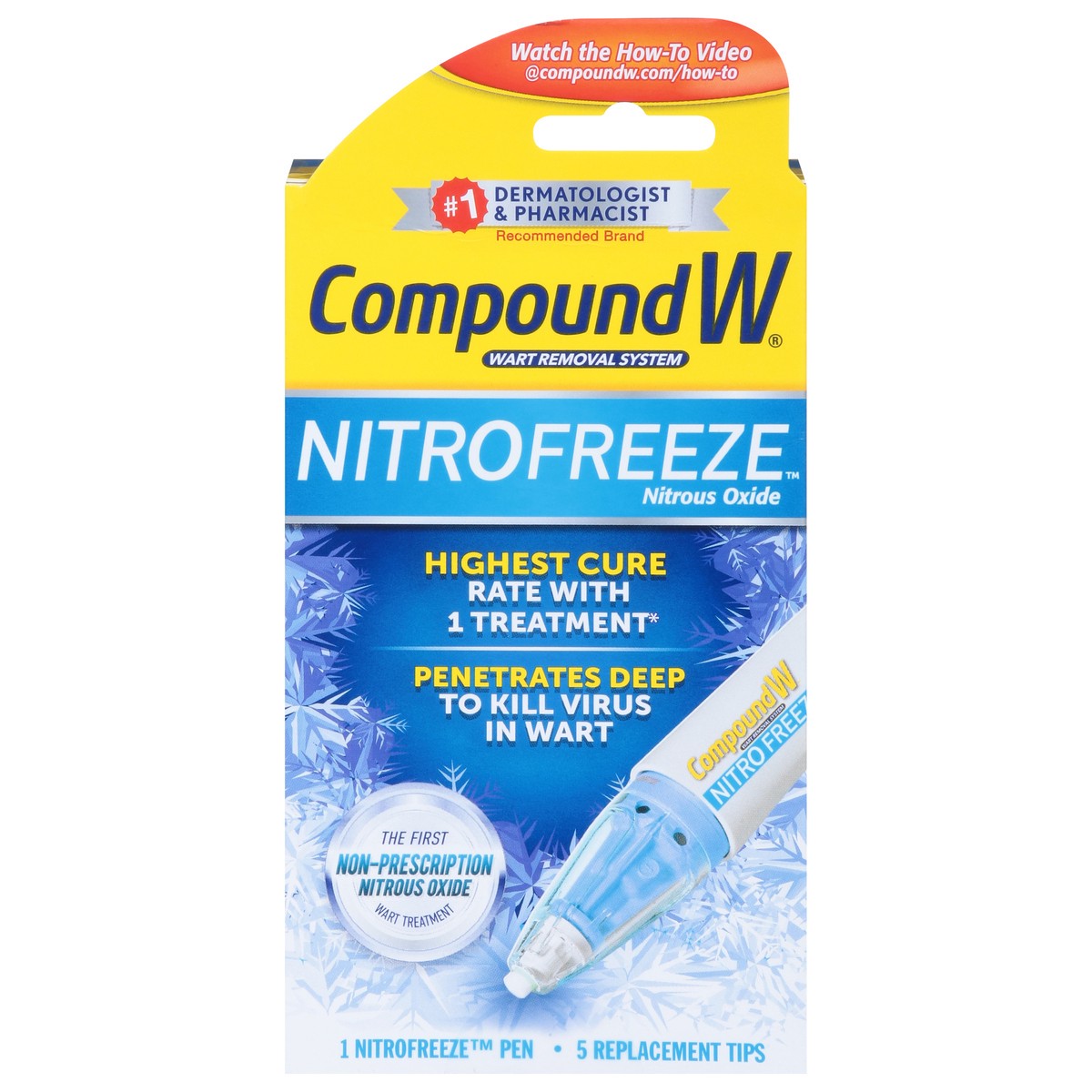 slide 1 of 9, Compound W Nitrofreeze Wart Removal System, 6 Ct, 1 ct