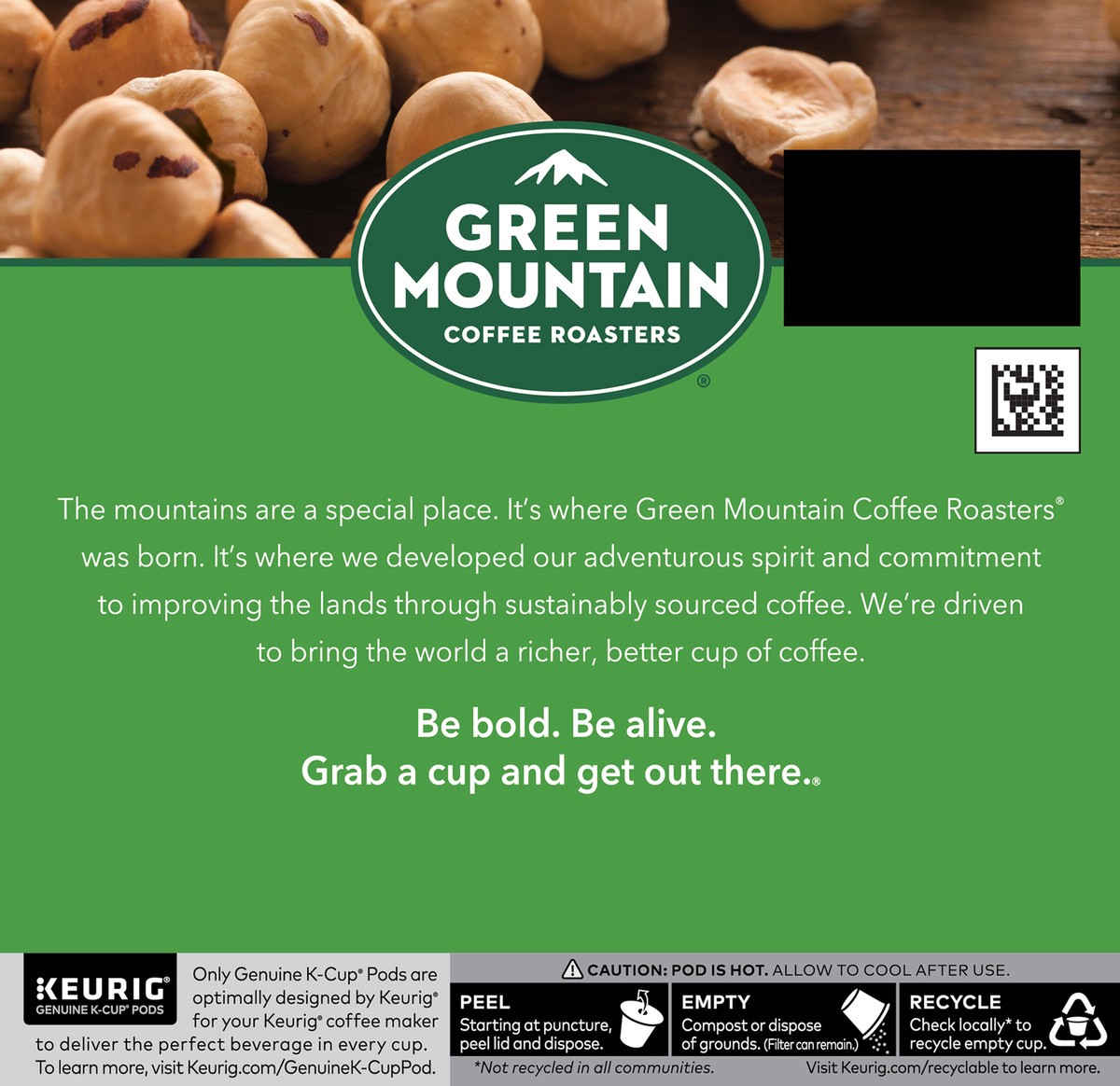 slide 7 of 10, Green Mountain Coffee Roasters Hazelnut Coffee, Keurig Single Serve K-Cup Pods, Light Roast, 48 Count, 48 ct