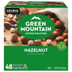 Green Mountain Coffee Roasters Hazelnut Coffee, Keurig Single Serve K-Cup Pods, Light Roast, 48 Count