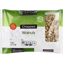 slide 1 of 1, Essential Everyday Chopped Walnuts, 6 oz