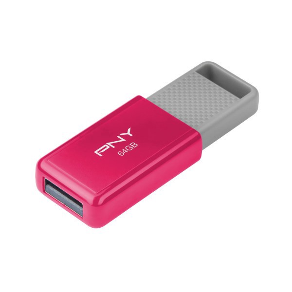 slide 5 of 9, PNY Usb 2.0 Flash Drive, 64Gb, Assorted, P-Fd64Godm-Ge, 1 ct