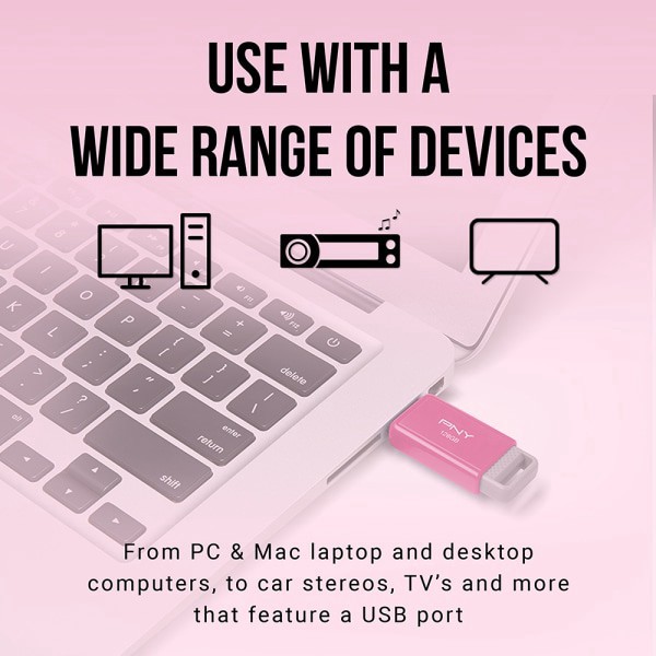 slide 9 of 9, PNY Usb 2.0 Flash Drive, 64Gb, Assorted, P-Fd64Godm-Ge, 1 ct