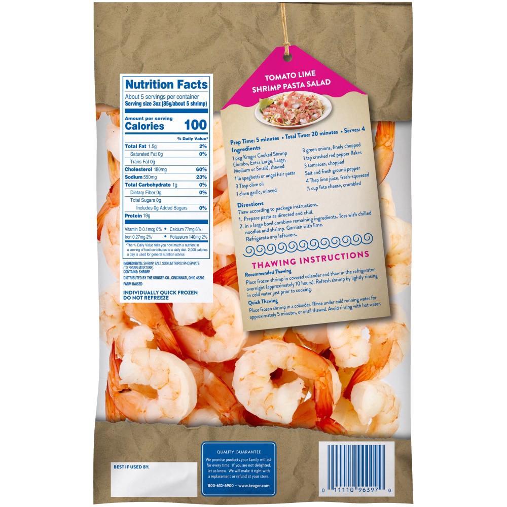 slide 4 of 4, Kroger Cooked Cocktail Shrimp, 1 lb