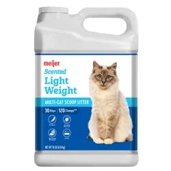 Meijer Lightweight Clumping Cat Litter, Scented, 10 Lbs