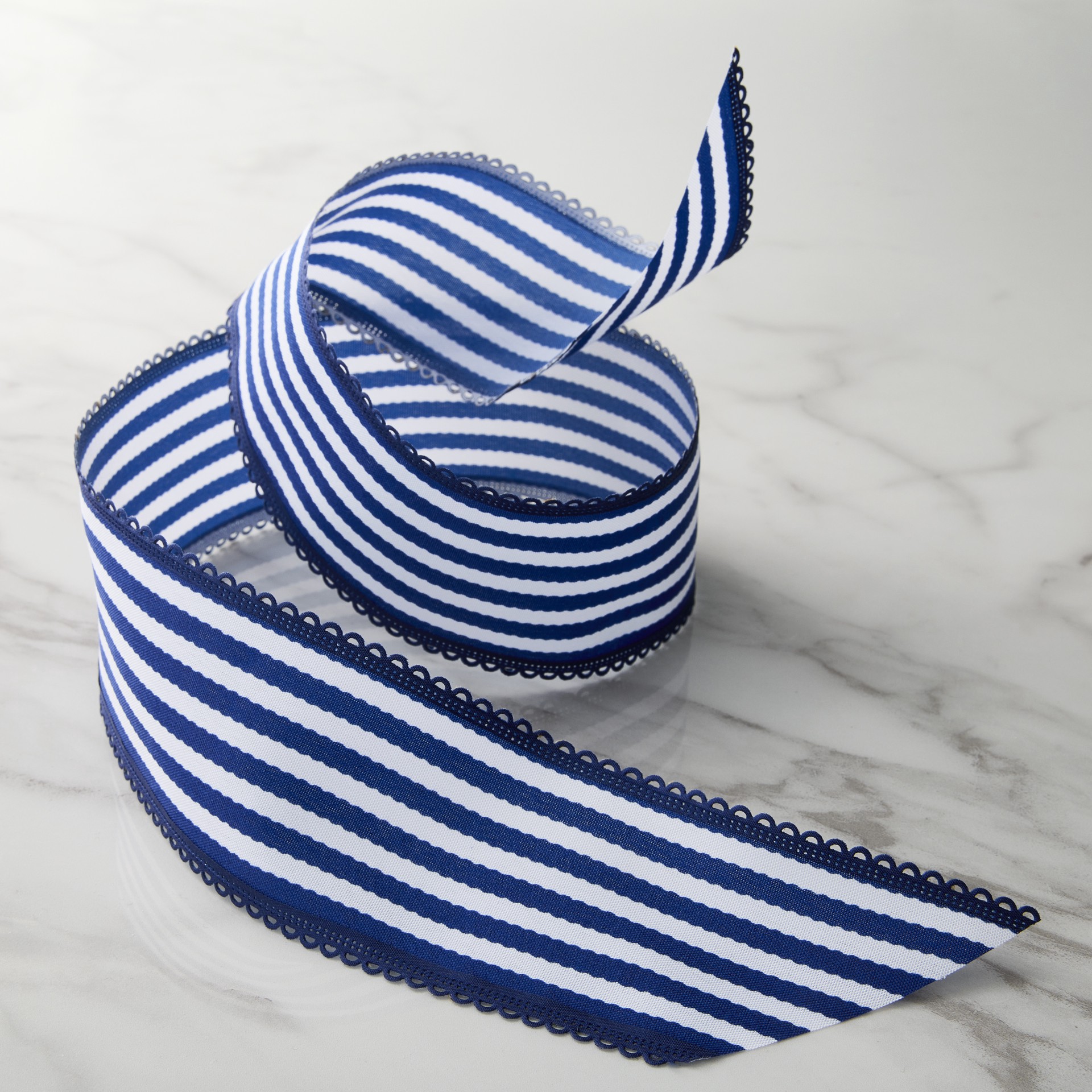 slide 2 of 2, 2.5" X 3yd. Taffeta Wired Striped Ribbon By Celebrate It Classic, 2.5 in x 3 yd