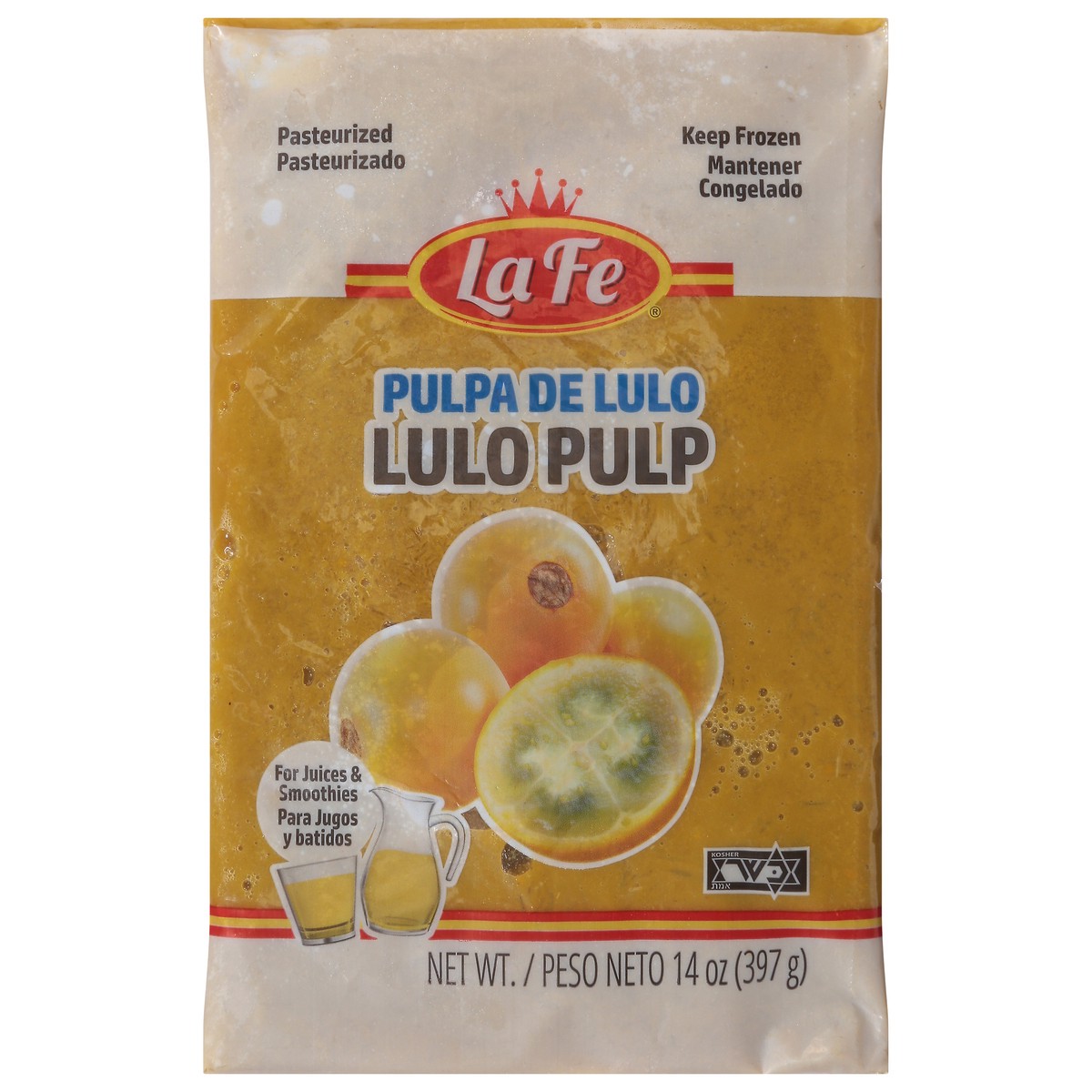 slide 1 of 13, La Fe Lulo Pulp 14 oz, 14 oz