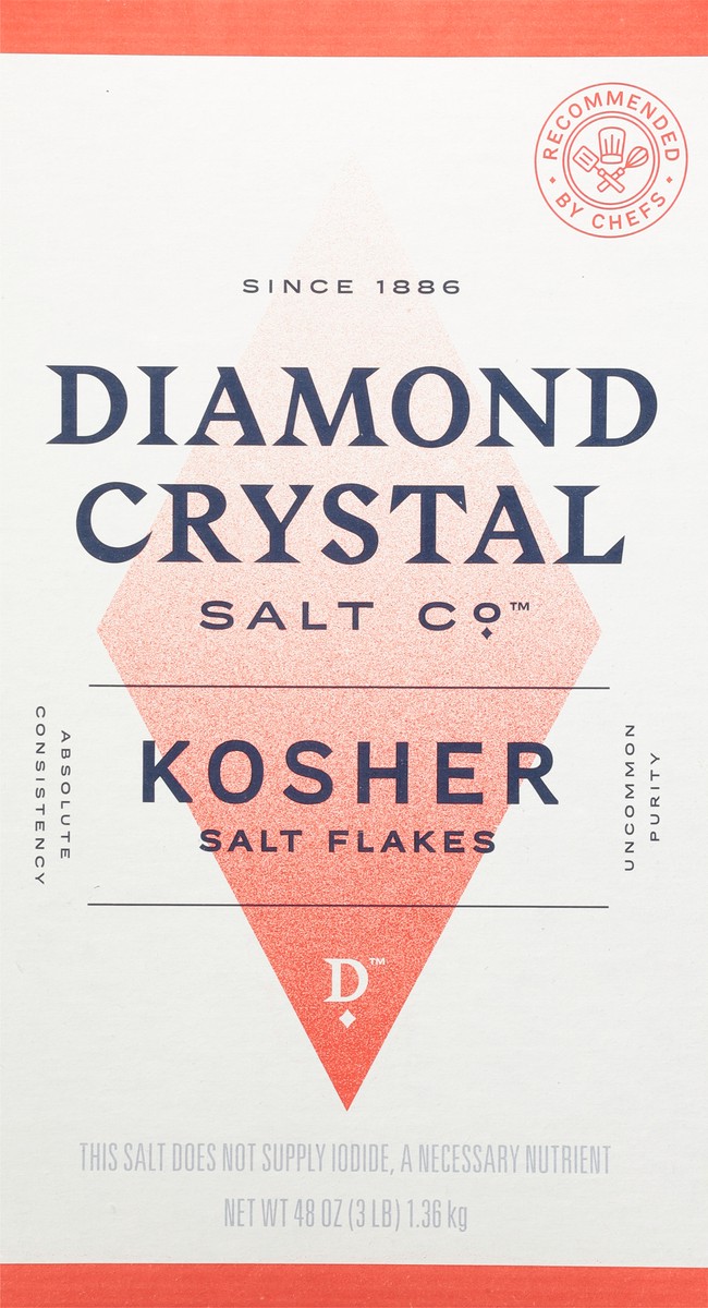 slide 6 of 9, Diamond Crystal Salt Co Kosher Salt Flakes 48 oz, 