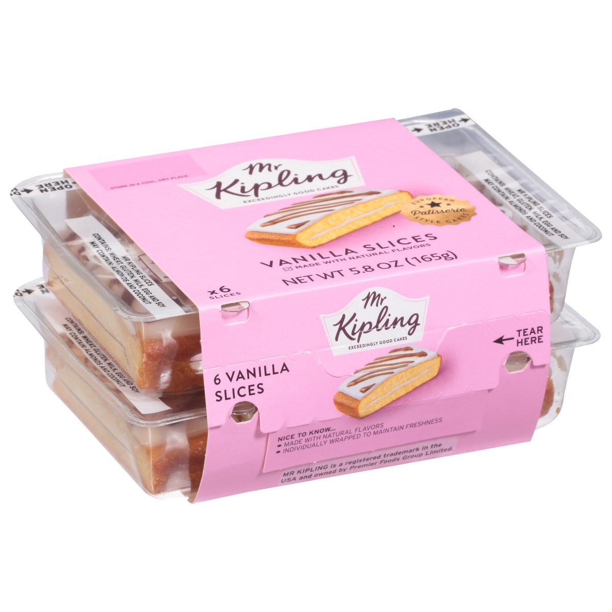 slide 2 of 9, Mr Kipling Vanilla Slices Cake 6 ea, 6 ct