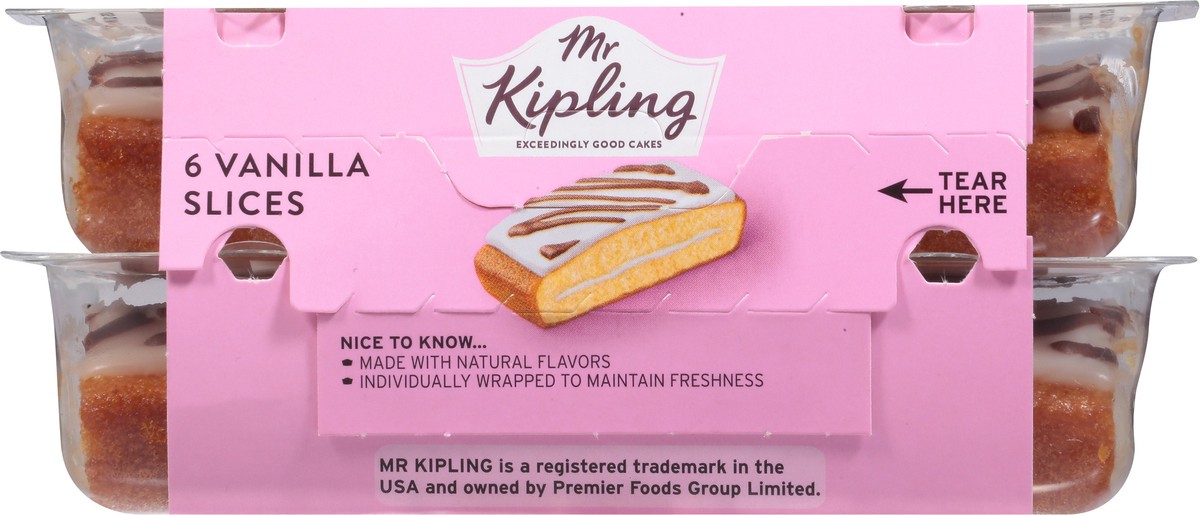 slide 6 of 9, Mr Kipling Vanilla Slices Cake 6 ea, 6 ct