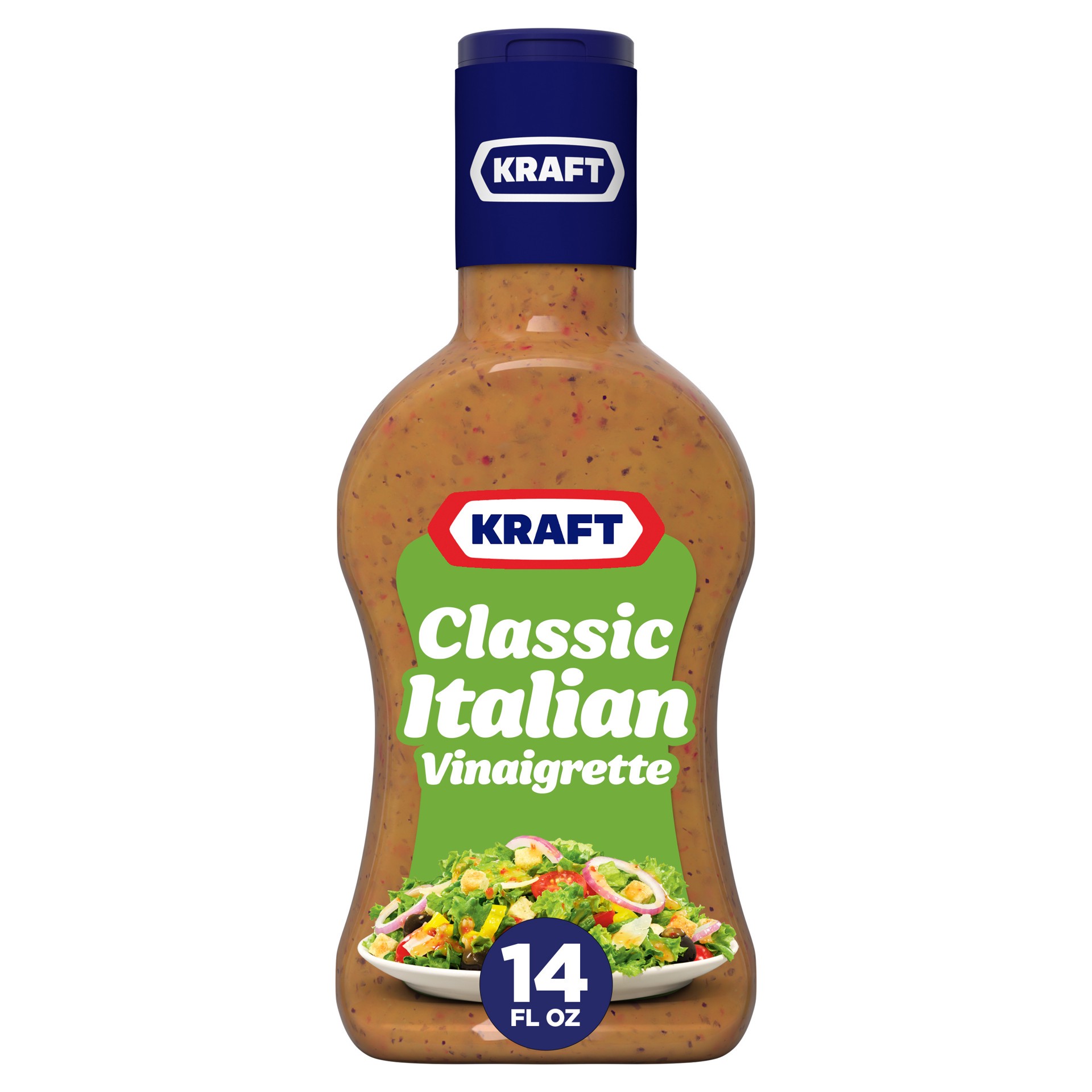 slide 1 of 5, Kraft Classic Italian Vinaigrette Salad Dressing, 14 fl oz Bottle, 14 fl oz