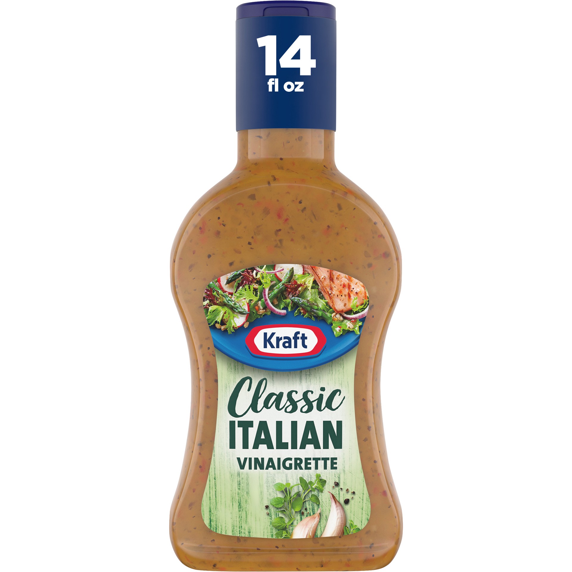 slide 1 of 7, Kraft Classic Italian Vinaigrette Salad Dressing Bottle, 14 fl oz
