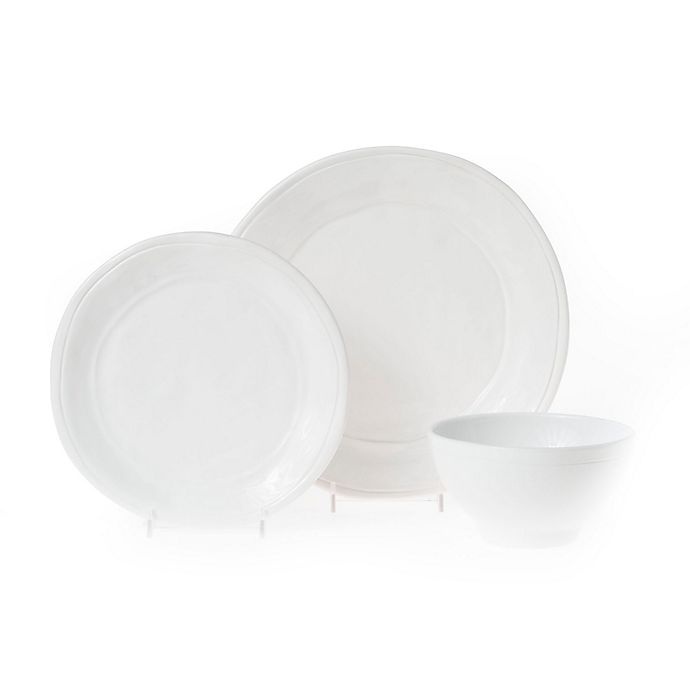 slide 1 of 2, VIETRI Fresh Place Setting - White, 3 ct