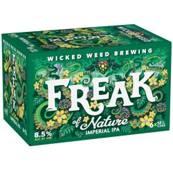 Wicked Weed Brewing Freak of Nature Double IPA Beer