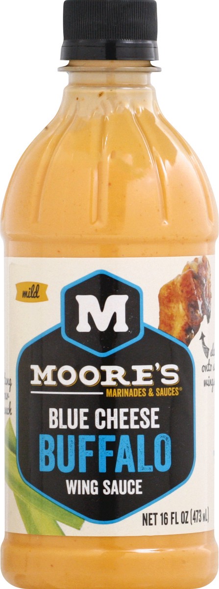 slide 4 of 9, Moore's Mild Blue Cheese Buffalo Wing Sauce 16 oz, 16 oz