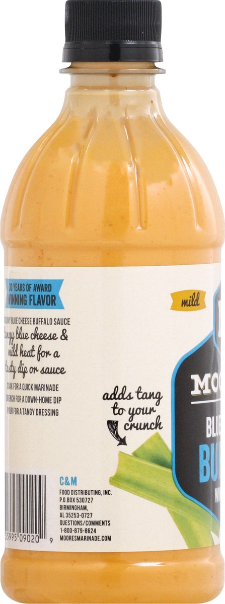 slide 2 of 9, Moore's Mild Blue Cheese Buffalo Wing Sauce 16 oz, 16 oz