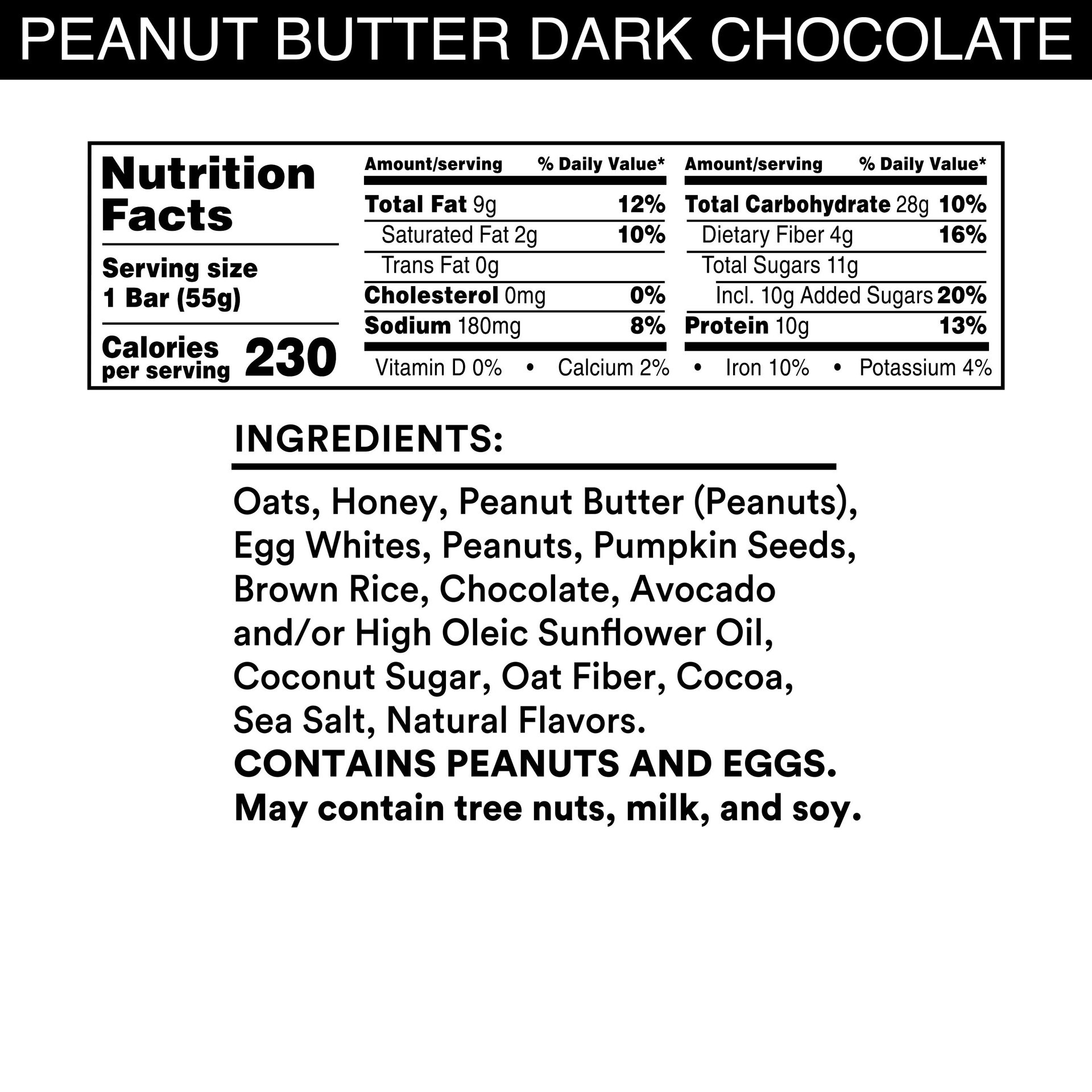 slide 3 of 5, RXBAR A.M. Protein Bars, Peanut Butter Dark Chocolate, 1.9 oz, 1.9 oz