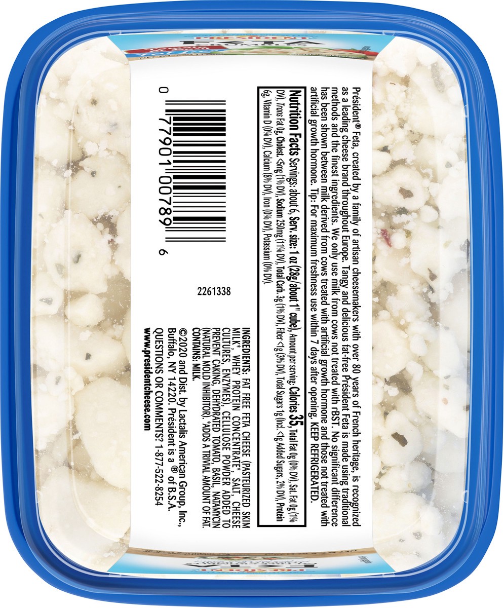 slide 9 of 14, Président Crumbled Feta Herb Cheese, 6 oz