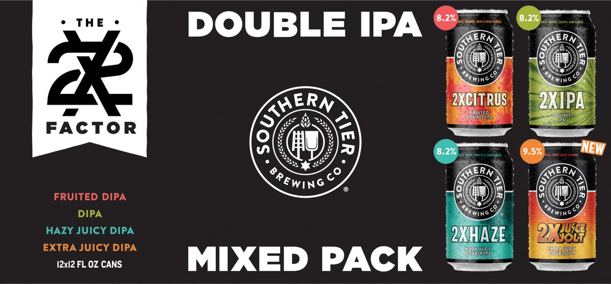 slide 4 of 4, Southern Tier Brewing Co. Southern Tier Dipa Mixed Pack 12Pk Cans, 144 fl oz