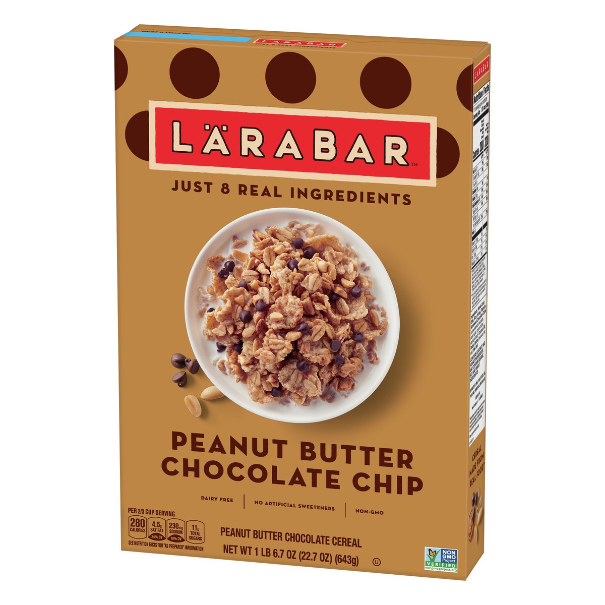 slide 12 of 13, LÄRABAR Peanut Butter Chocolate Chip Cereal 22.7 oz, 22.7 oz