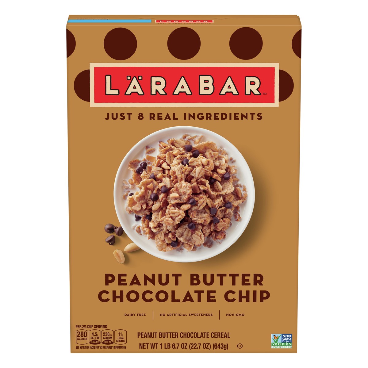 slide 9 of 13, LÄRABAR Peanut Butter Chocolate Chip Cereal 22.7 oz, 22.7 oz