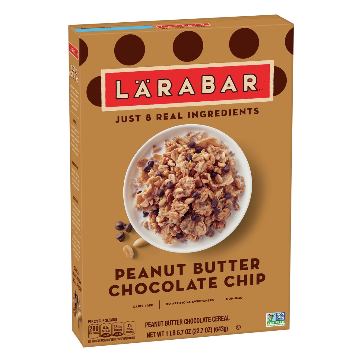 slide 11 of 13, LÄRABAR Peanut Butter Chocolate Chip Cereal 22.7 oz, 22.7 oz