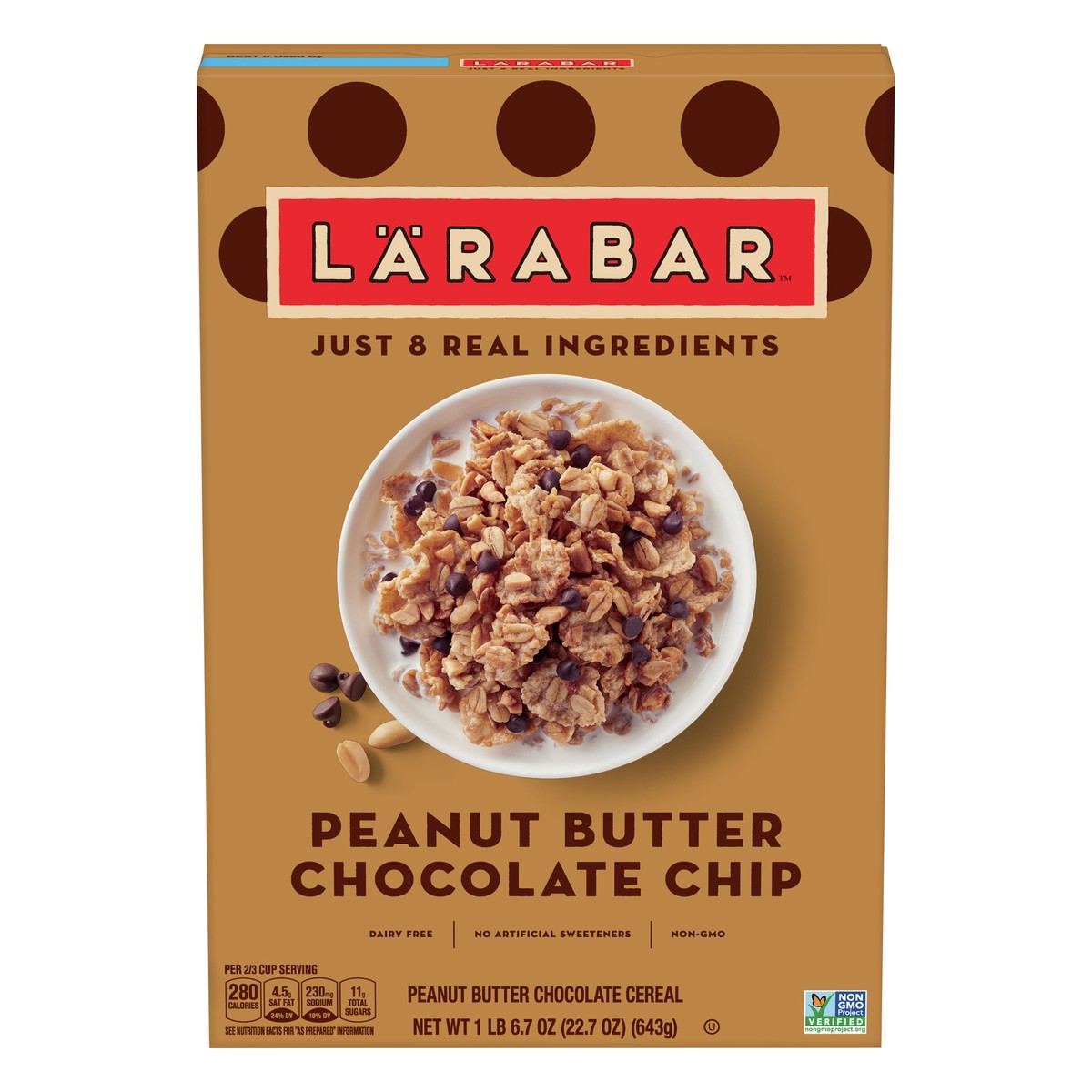 slide 1 of 13, LÄRABAR Peanut Butter Chocolate Chip Cereal 22.7 oz, 22.7 oz