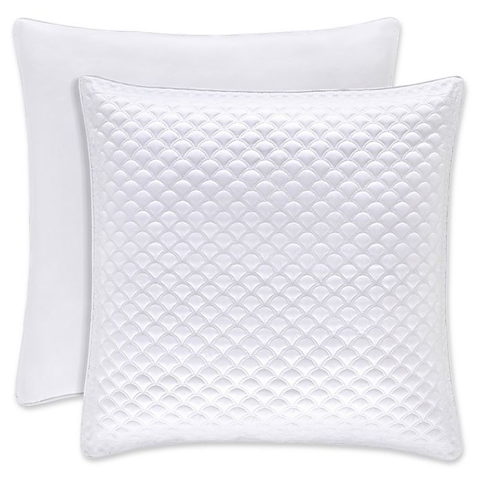 slide 1 of 1, J. Queen New York Zilara European Pillow Sham - White, 1 ct