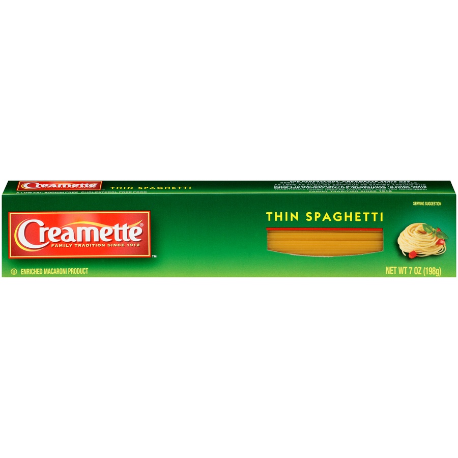 slide 1 of 1, Creamette Thin Spaghetti, 7 oz