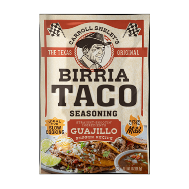 slide 1 of 1, Carroll Shelby's Mild Guajillo Pepper Recipe Birria Taco Seasoning 1 oz, 1 oz