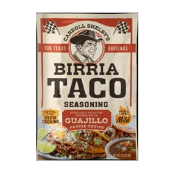 Carroll Shelby's Mild Guajillo Pepper Recipe Birria Taco Seasoning 1 oz