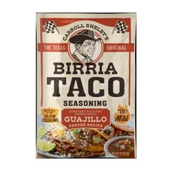 Carroll Shelby's Mild Guajillo Pepper Recipe Birria Taco Seasoning 1 oz