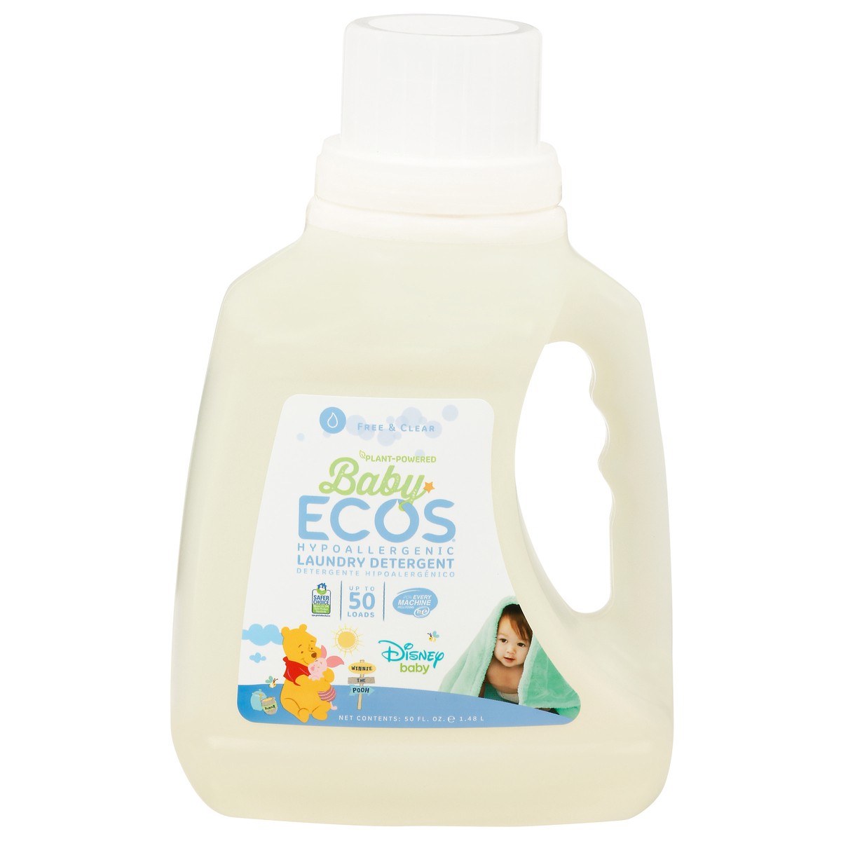 slide 1 of 12, Ecos Baby Free & Clear Laundry Detergent 50 fl oz, 50 fl oz