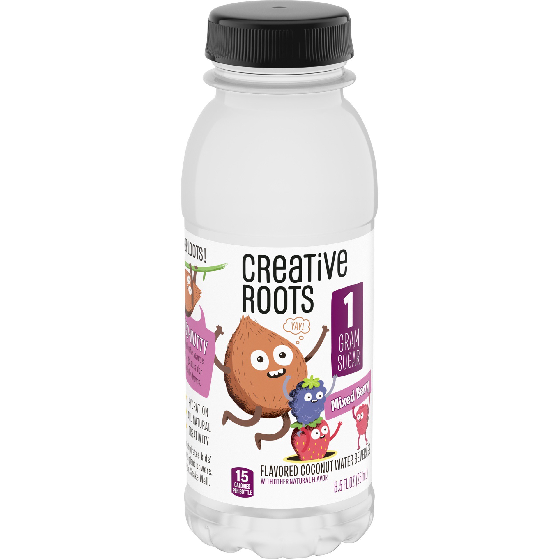 slide 12 of 13, Creative Roots Mixed Berry Naturally Flavored Coconut Water Beverage, 8.5 fl oz Bottle, 8.50 fl oz