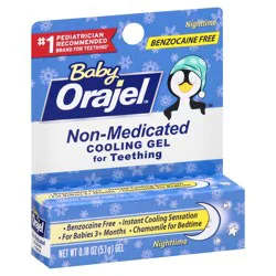 Orajel Baby Nighttime Non-Medicated Cooling Gel for Teething 0.18 oz
