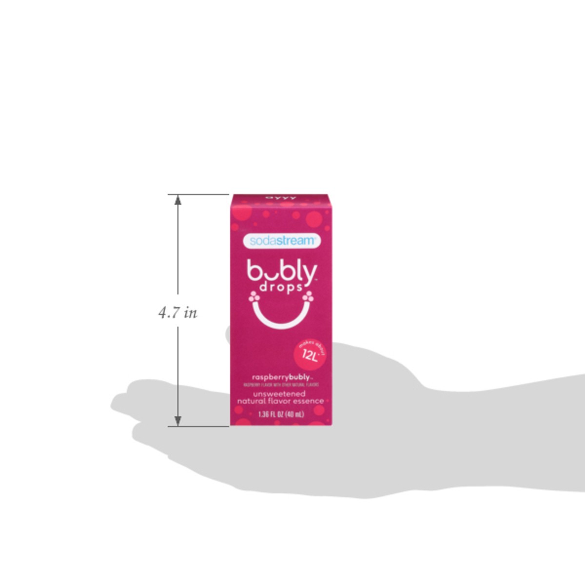 slide 3 of 13, SodaStream Raspberry bubly drops, 40 ml