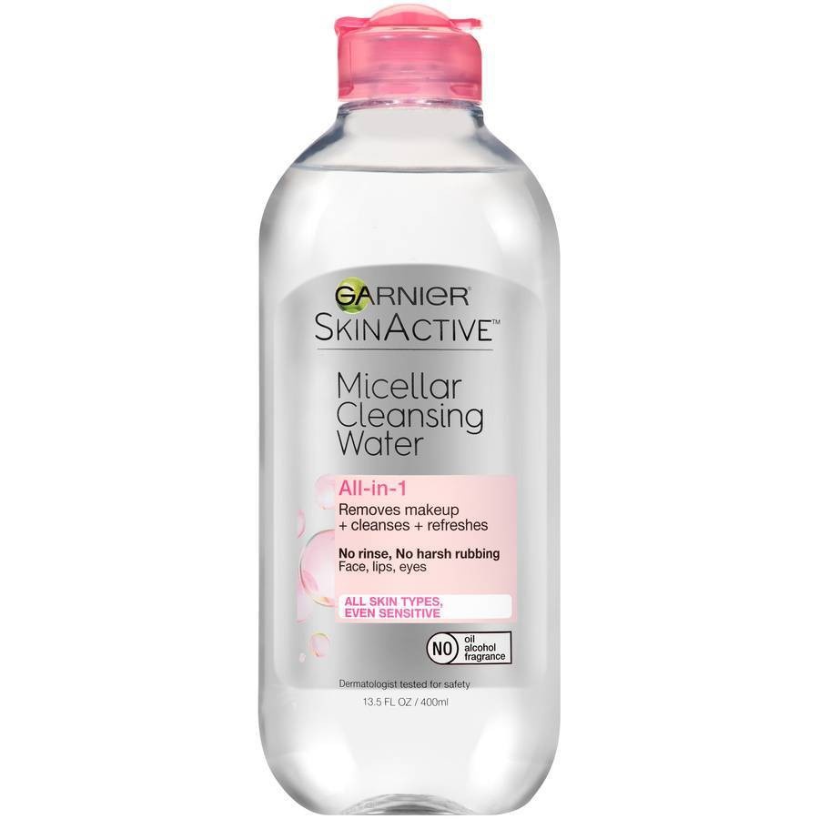 slide 1 of 5, Garnier Skinactive Micellar Cleansing Water Allin1 Cleanser Makeup Remover All Skin Types, 13.5 fl oz