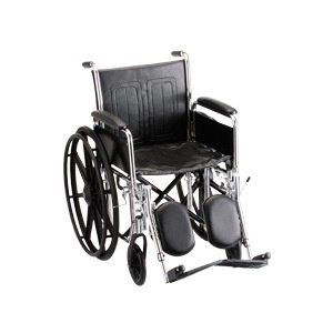 slide 1 of 1, Nova 18'' Steel Wheelchair With Detachable Desk Arms And Elevating Leg Rests, 1 ct