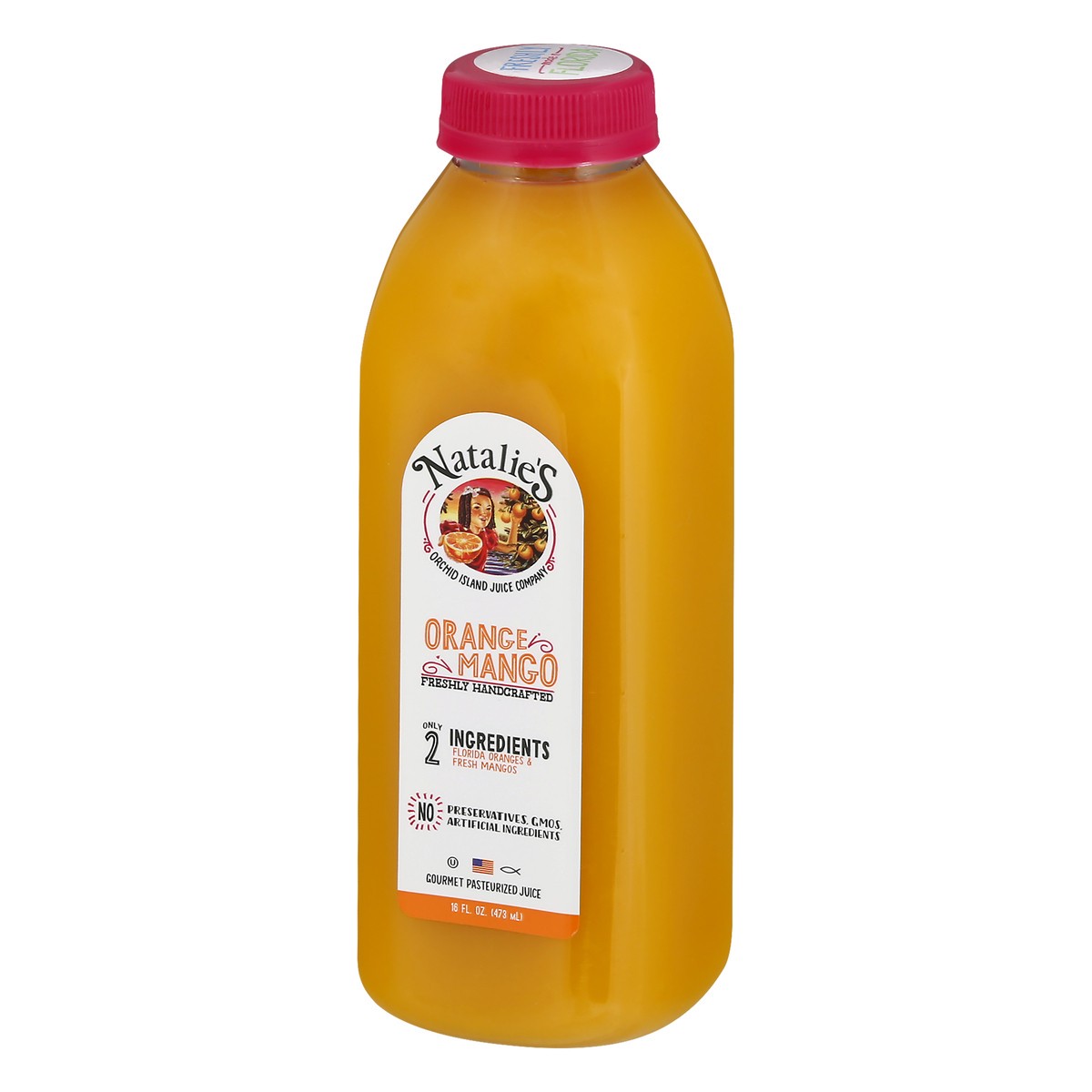 slide 6 of 12, Natalie's Orange Mango Juice, 16 fl oz