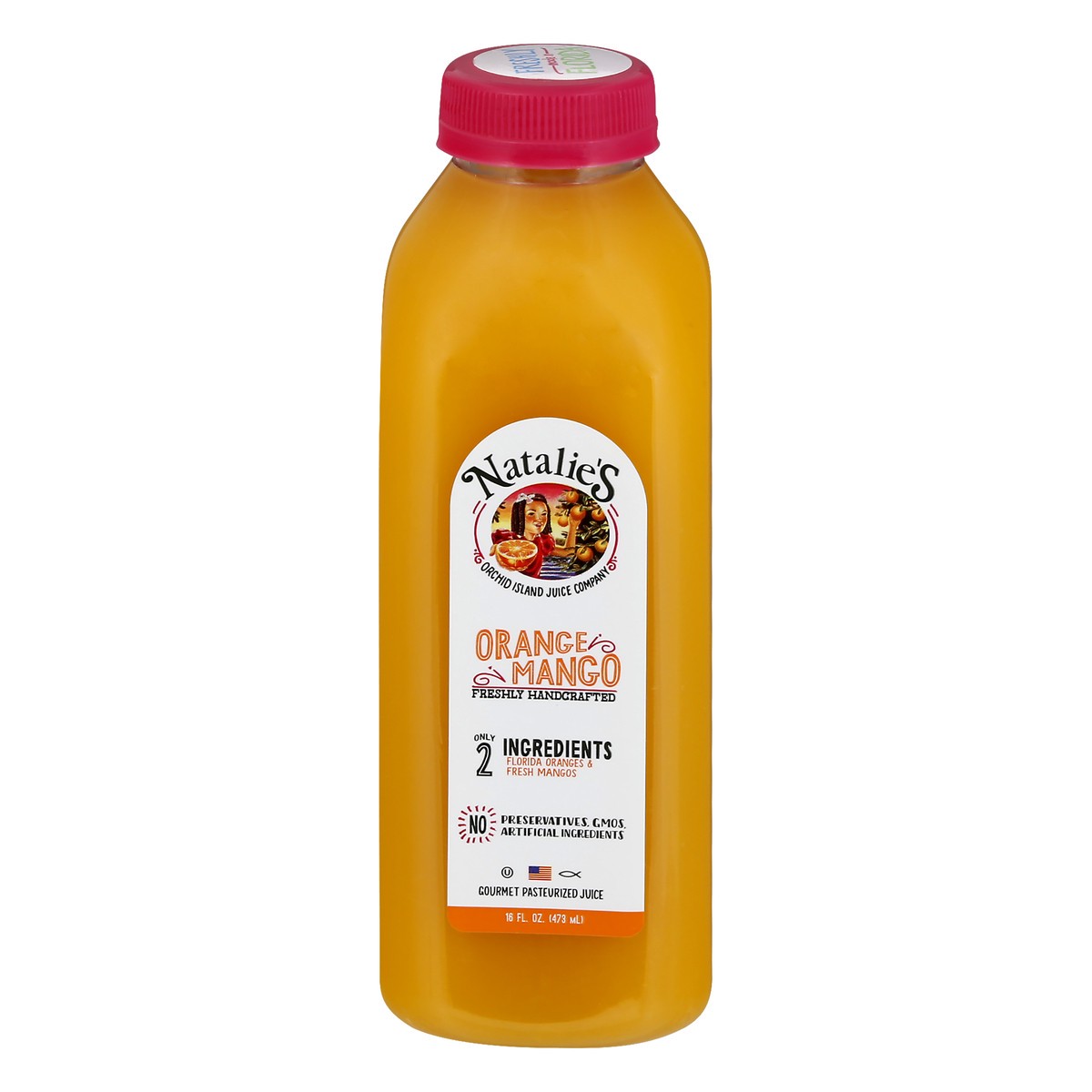 slide 1 of 12, Natalie's Orange Mango Juice, 16 fl oz