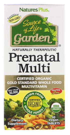 slide 1 of 1, Nature's Plus Source Of Life Garden Organic Prenatal, 90 ct