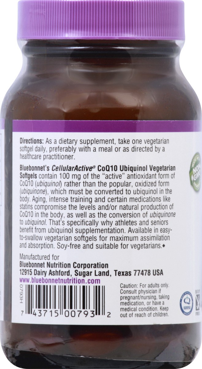 slide 9 of 10, Bluebonnet Nutrition Ubiquinol 60 ea, 60 ct