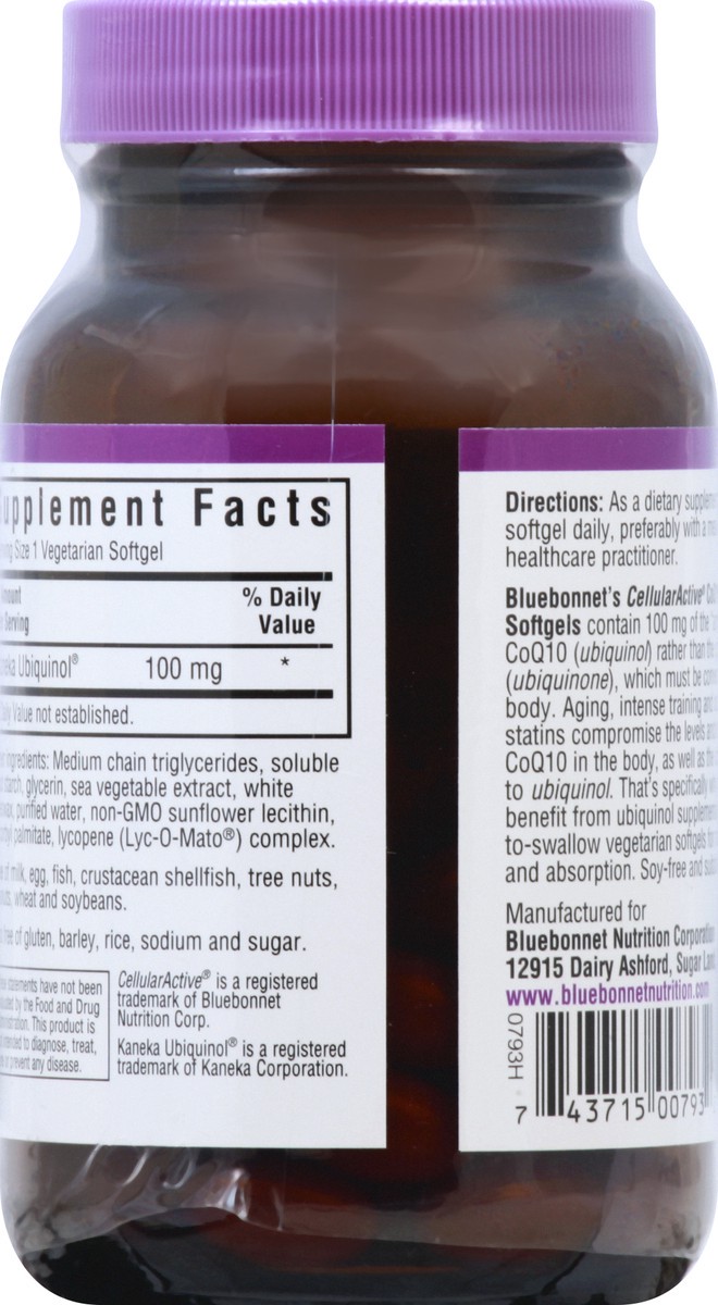 slide 6 of 10, Bluebonnet Nutrition Ubiquinol 60 ea, 60 ct