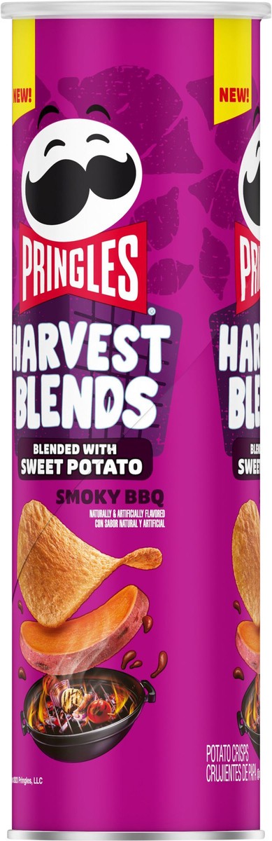 slide 4 of 9, Pringles Harvest Blends Potato Crisps Chips, Smoky BBQ, 5.5 oz, 5.5 oz