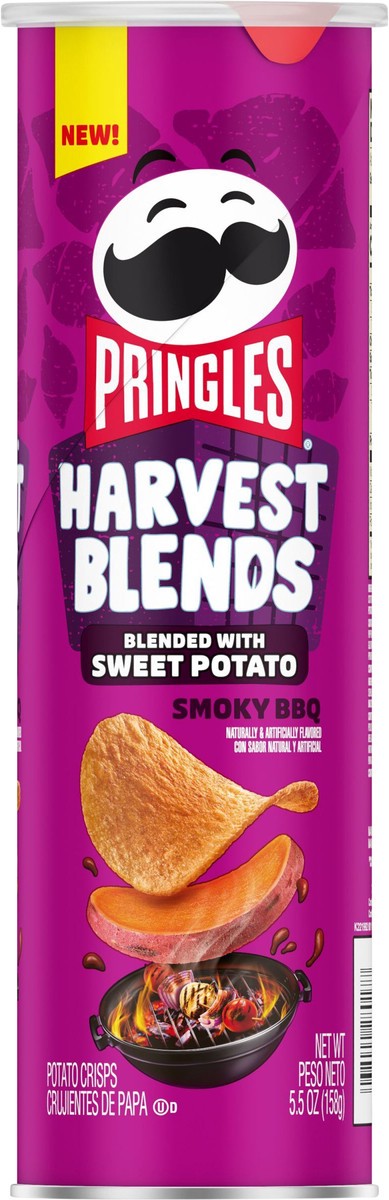 slide 6 of 9, Pringles Harvest Blends Potato Crisps Chips, Smoky BBQ, 5.5 oz, 5.5 oz