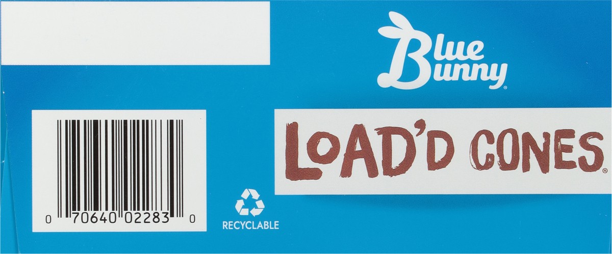 slide 4 of 9, Blue Bunny Caramel Load'D Cones 4Ct, 16 fl oz