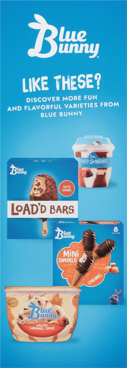 slide 7 of 9, Blue Bunny Caramel Load'D Cones 4Ct, 16 fl oz