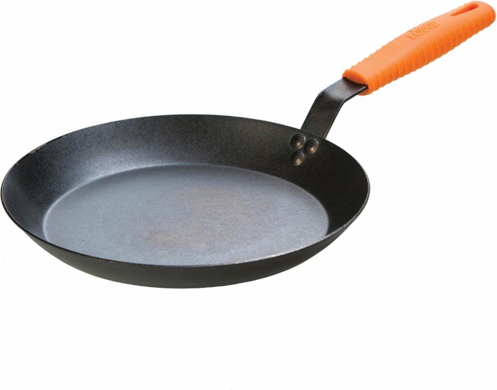 slide 1 of 1, Lodge 12" Seasoned Carbon Steel Chef's Pan With Handle Black, 12 in